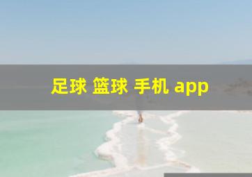 足球 篮球 手机 app